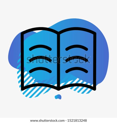 Book icon isolated on background
