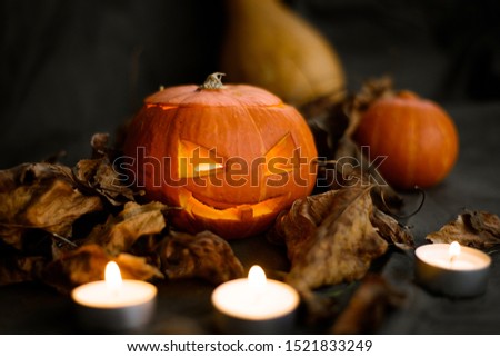 Pumpkin for Halloween. Jack's head
