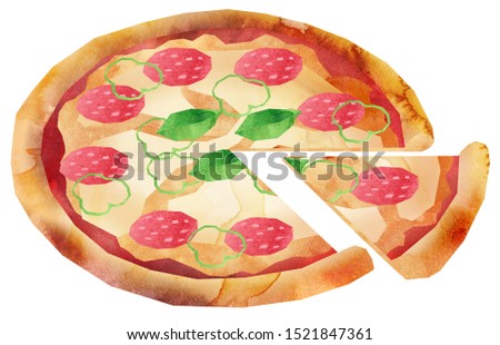 One large freshly baked pizza 3
