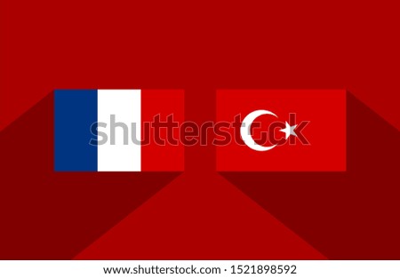 flag of france and turkey