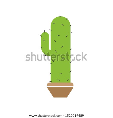 Cactus plant graphic design template vector isolated