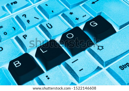 Keyboard close up with keys Blog