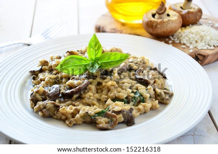 Mushroom Risotto Royalty-Free Stock Photo #152216318