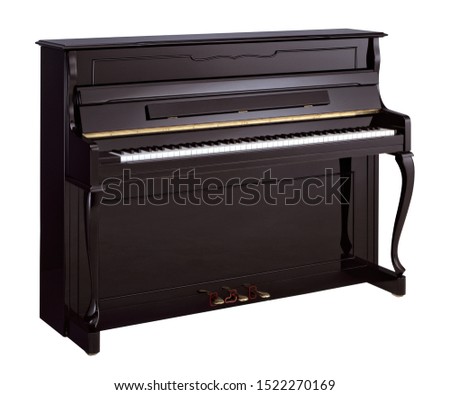 A pic of a stand up piano