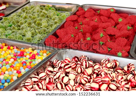 background of colorful and delicious candies