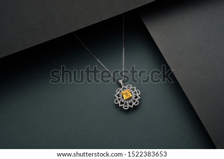Industrial photography of necklaces. Precious jewelry