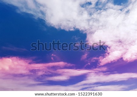 sky with cloud background colorful 