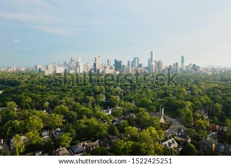 Stunning Aerial view of the Toronto Skyline