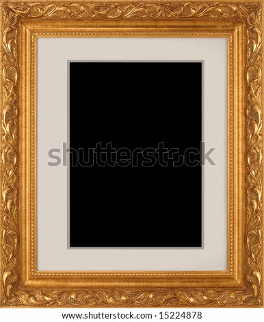 Ornate gold picture frame