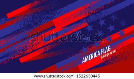 Layout Design USA  flag , Template Banner, Vector abstract grunge,  Background and texture.