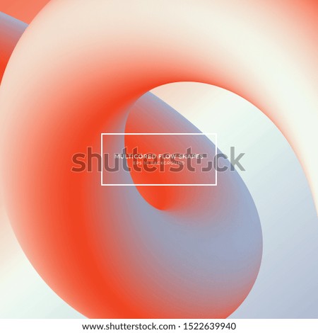 abstract background, multicored flow shapes