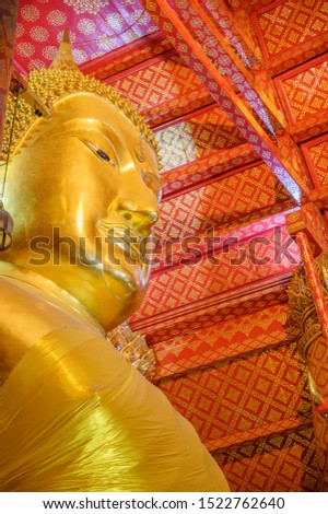 Luang Pho To, Phan Phan Choeng Temple, Worawihan Province, Ayutthaya