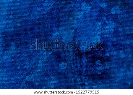 deep blue oil paint canvas texture