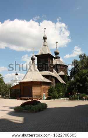 Beauty, grandeur, architecture of the Orthodox convent in Murom, Vladimir region, Russia