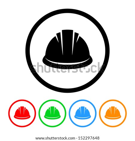 Hardhat Icon with Color Variations Royalty-Free Stock Photo #152297648