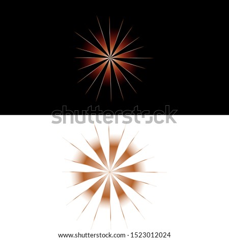 ligth flash fireworks logo vector design 