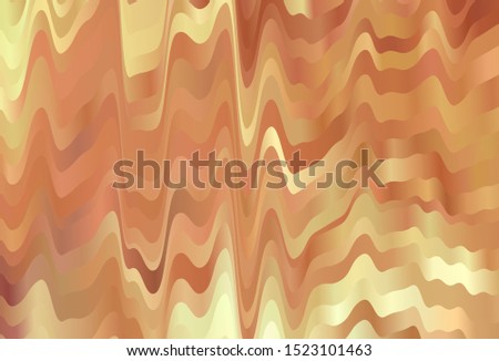 Light Orange vector template with wry lines. Colorful abstract illustration with gradient lines. The best colorful design for your business.