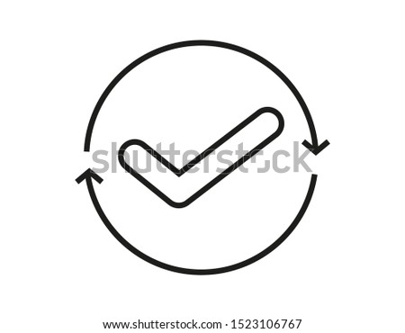Continuous Convenient simple icon line art Royalty-Free Stock Photo #1523106767