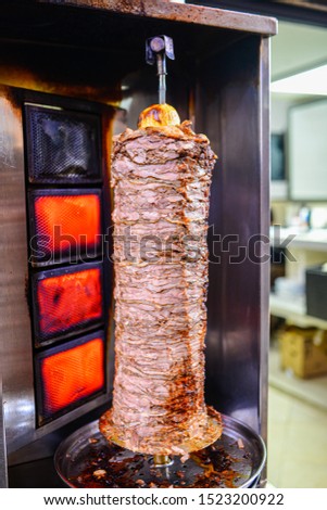 Shawarma vector in Acre market 