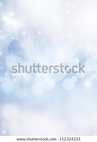 abstract Christmas background with white snowflakes
