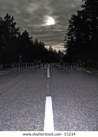 Moonlit road