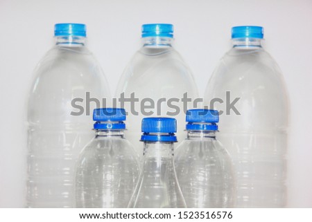 plastic bottle isolate on white background