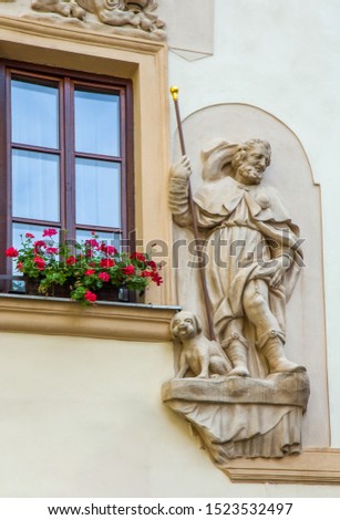 Detail from the buildings in Prague, Czech Republic