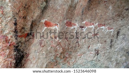 Brandberg Mountain Rock Paintings (Damaraland) - Namibia                        