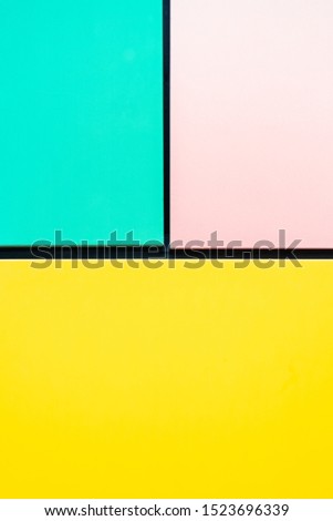 color patterns with square and rectangular geometric shapes