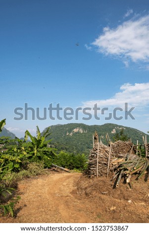 Mountain view at Pha Hi village, Chiang Rai province.