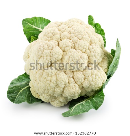 Cauliflower isolated on white background Royalty-Free Stock Photo #152382770