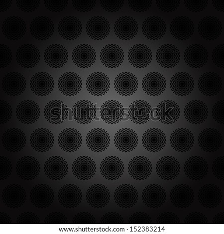 Seamless pattern. Black abstract backdrop. Circle ornament. Hand drawn pattern. Geometric background. Can be used for printing, web, cards, scrapbooking etc.