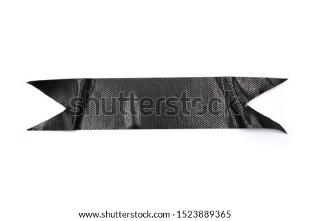 black tapes isolated on white background.