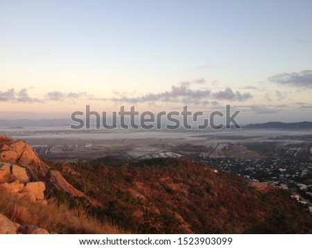 View from Castle Hill at dawn. Townsville Queensland Australia