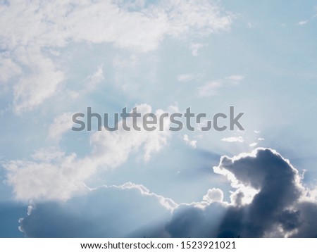 Cumulonimbus cloud landscape in summer