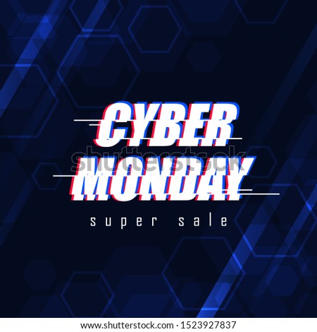 Cyber monday sale layout background. for promotion art template or background cover banner design. Vector illustration