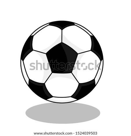 Football simple illustration clip art 