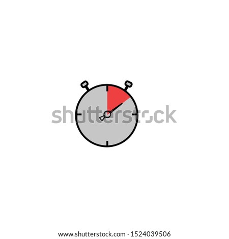 stop watch simple illustration clipart 