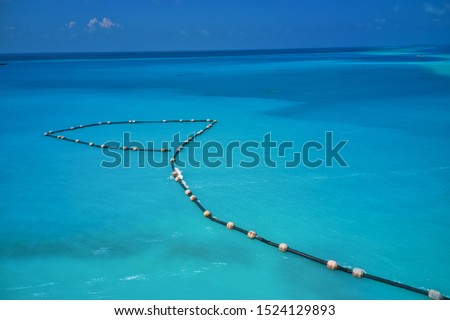 Aerial photography in Maldives, blue aqua.