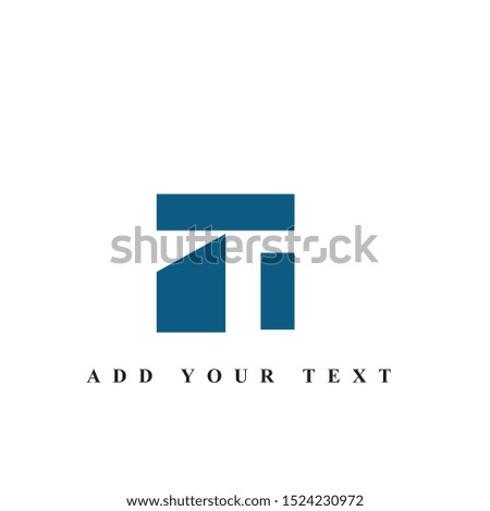 Letter H logo design & illustration vector art 