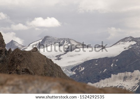 Beautiful Austria Kitzsteinhorn summer mountain 