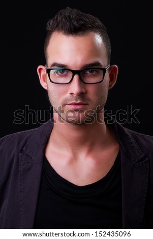 fashion shot of a young man - he is now a professional model