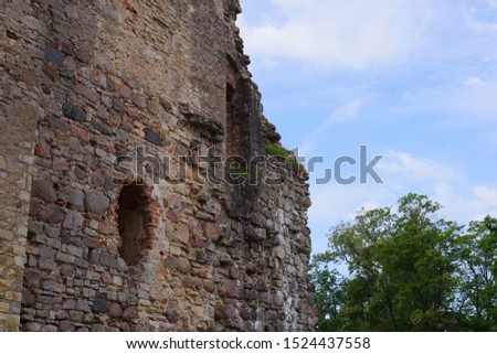 Ruins of a medieval Latvian castle