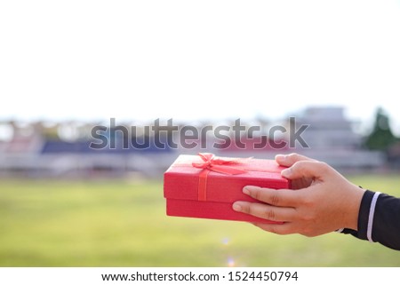 Image of giving gifts to loved ones at the festival.