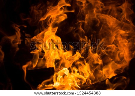 Close up picture of fire.