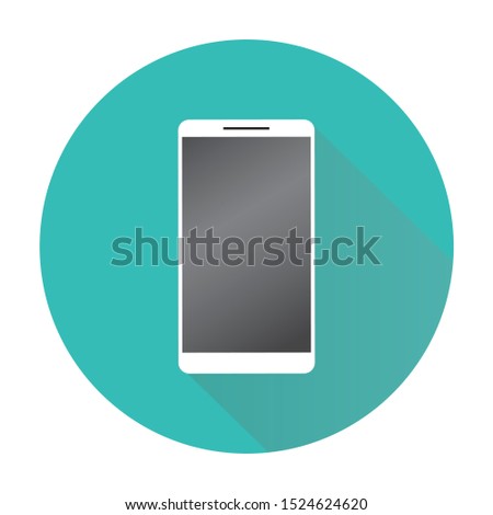 Smartphone flat icon, Vector illustration