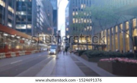 Asphalt and modern skyline and buildings in city