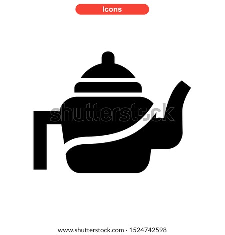 kettle icon isolated sign symbol vector illustration - high quality black style vector icons
