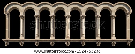 On the streets in Barcelona, public places. Elements of architectural decorations of buildings, doorways and arches, plaster moldings, plaster patterns. 