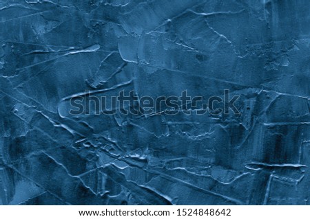 Dark Blue Stucco Wall Texture. Abstract Background